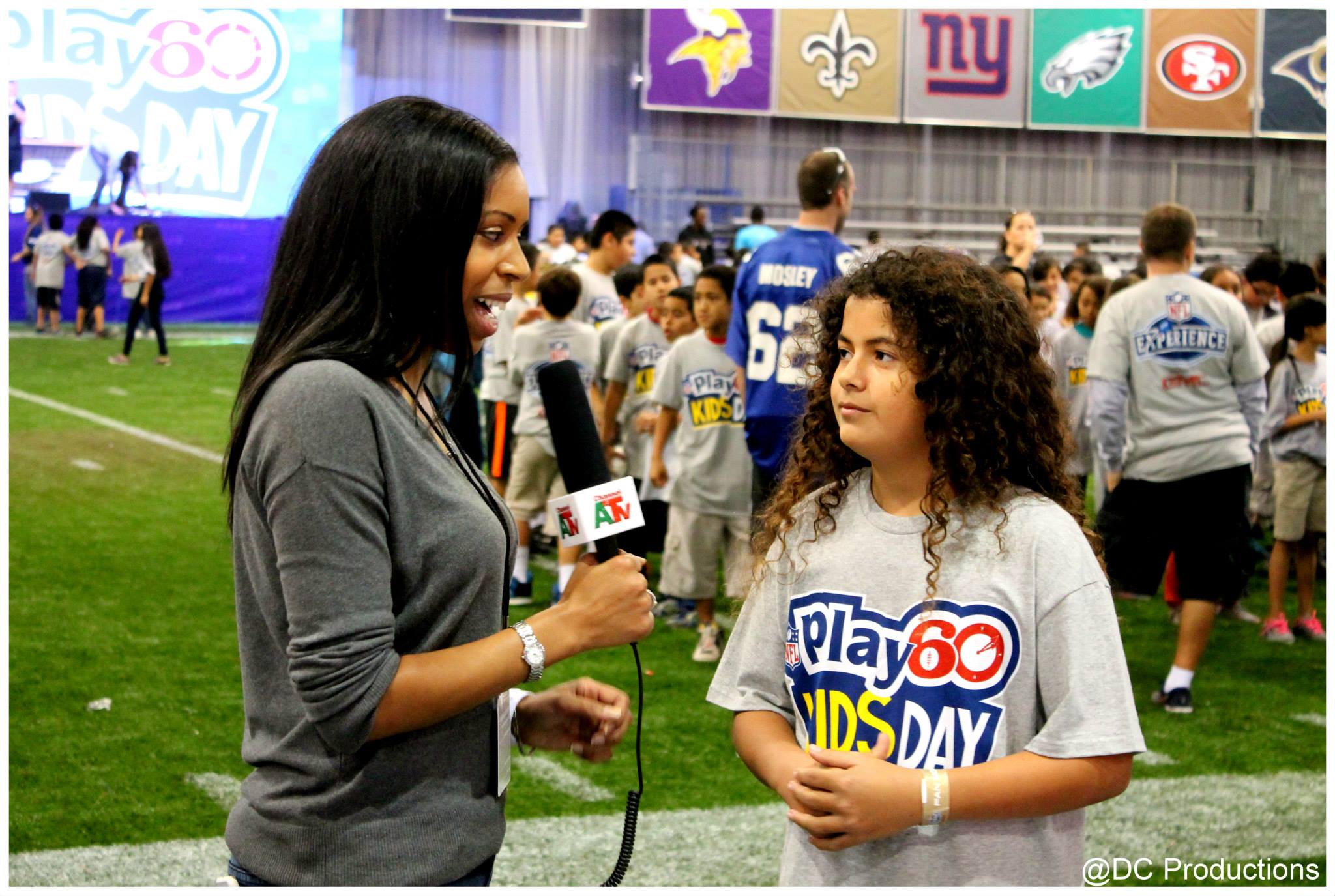 NFL Play 60 SuperKid Bobby Sena interview with Channel A TV