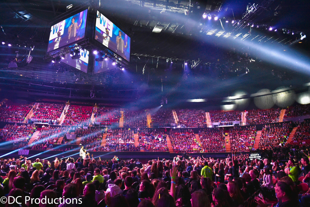 "INGLEWOOD, CA - APRIL 07: General view of audience at WE Day California 2016 at The Forum on April 7, 2016 in Inglewood, California. (Photo by Mike Windle/Getty Images for WE Day )"