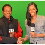 Channel A TV Host Crystal Brown with Late Willie Austin
