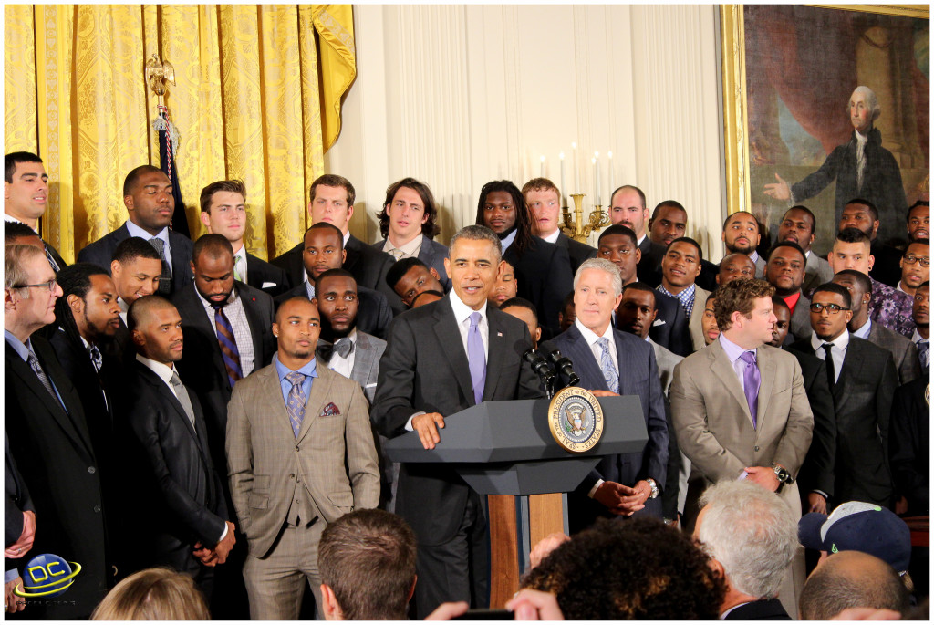 Channel A TV Report: President Obama congratulating the Seattle Seahawks 