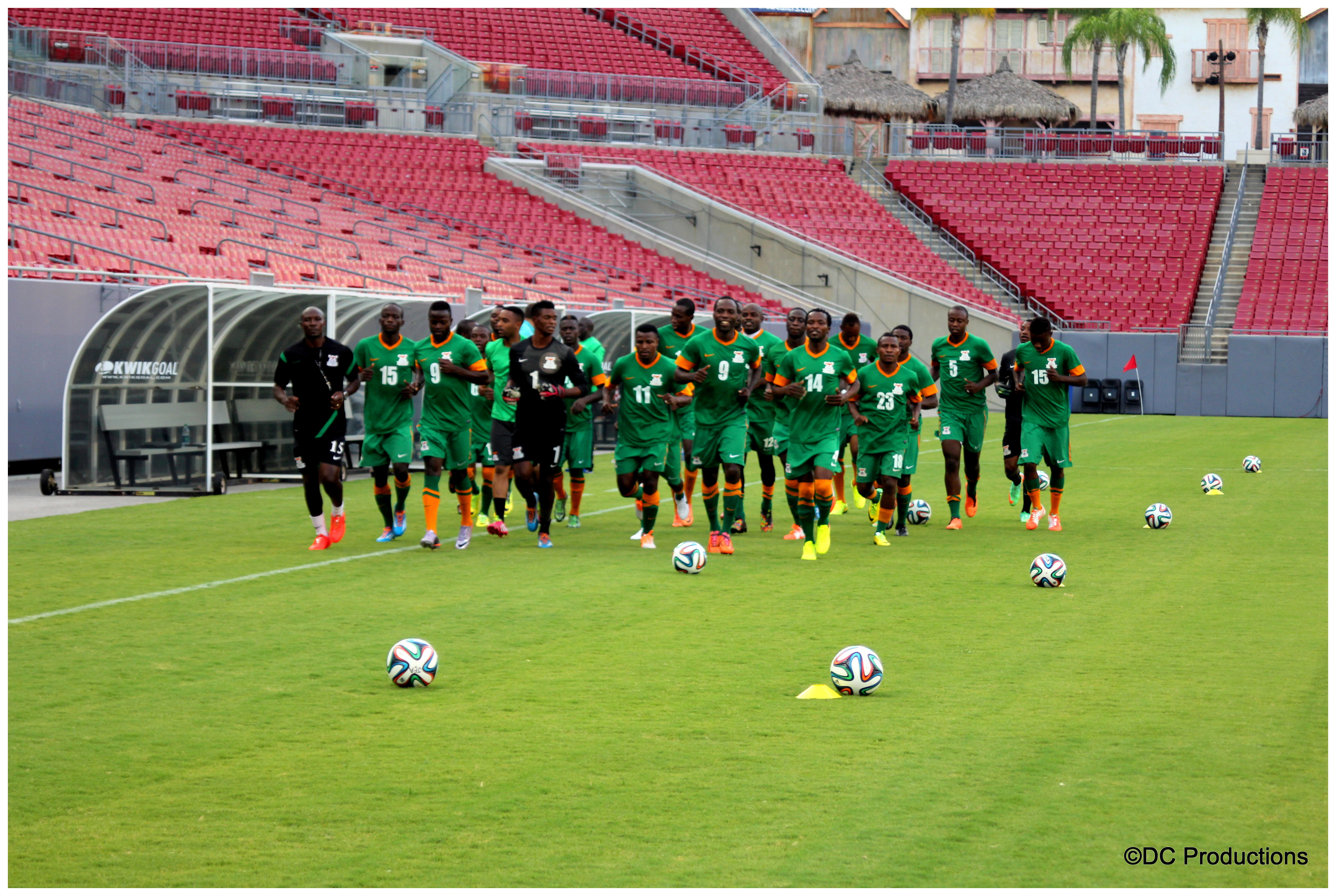 Zambia National Soccer Team Plays Japan in Tampa Florida