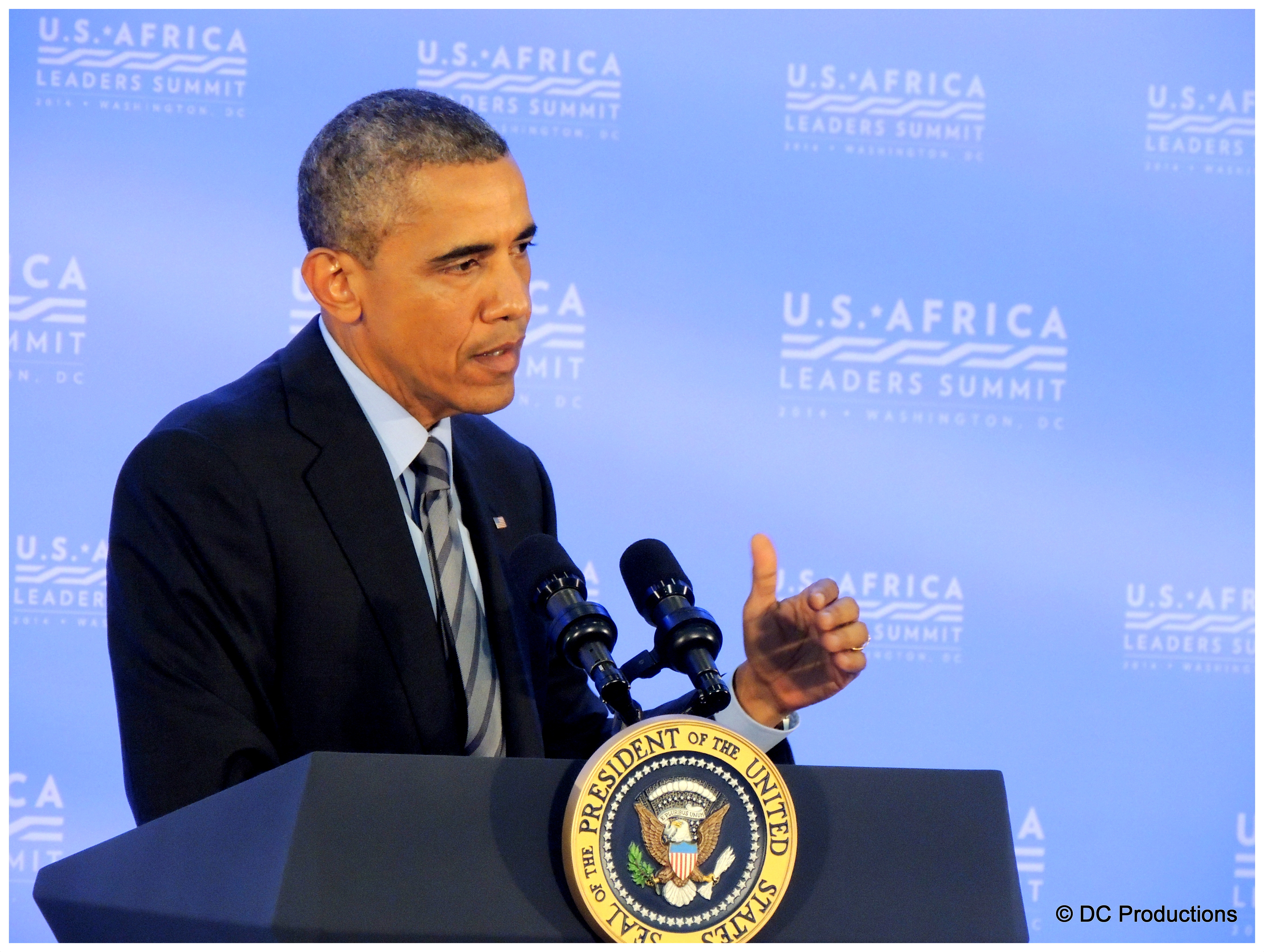 President Obama’s Live Press Conference during the U.S – Africa Leaders Summit in Washington DC