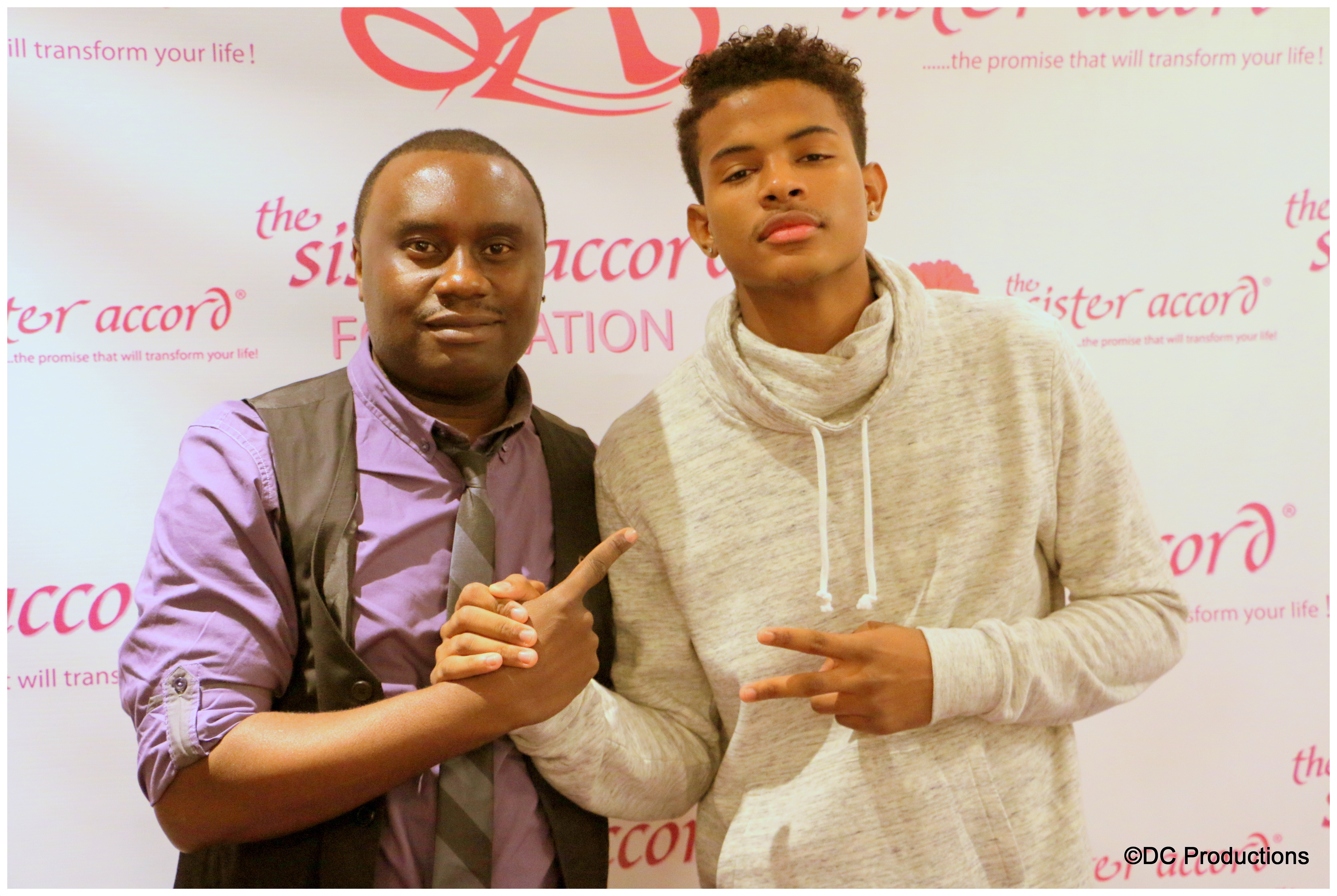 Trevor Jackson supports the Sister Accord Foundation event in Seattle