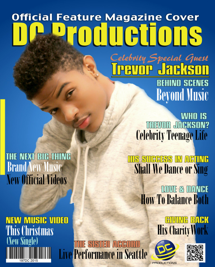 Trevor Jackson on DC Productions Cover Magazine