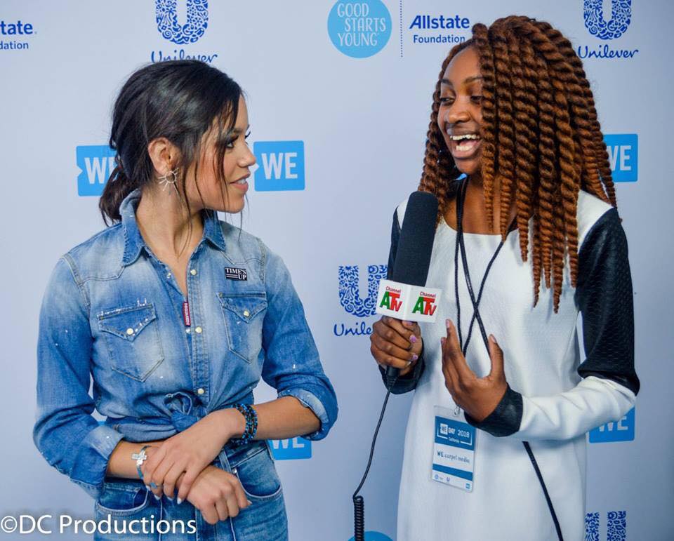 Thandi Chirwa WE Day California Celebrity Red Carpet Interviews