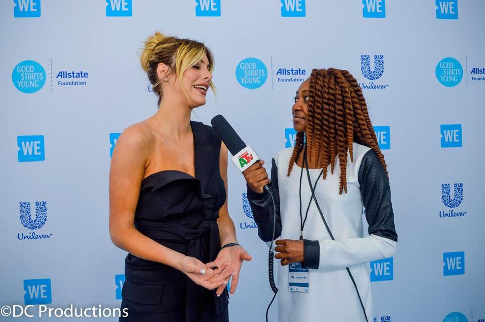 Thandi Chirwa WE Day California Celebrity Red Carpet Interviews