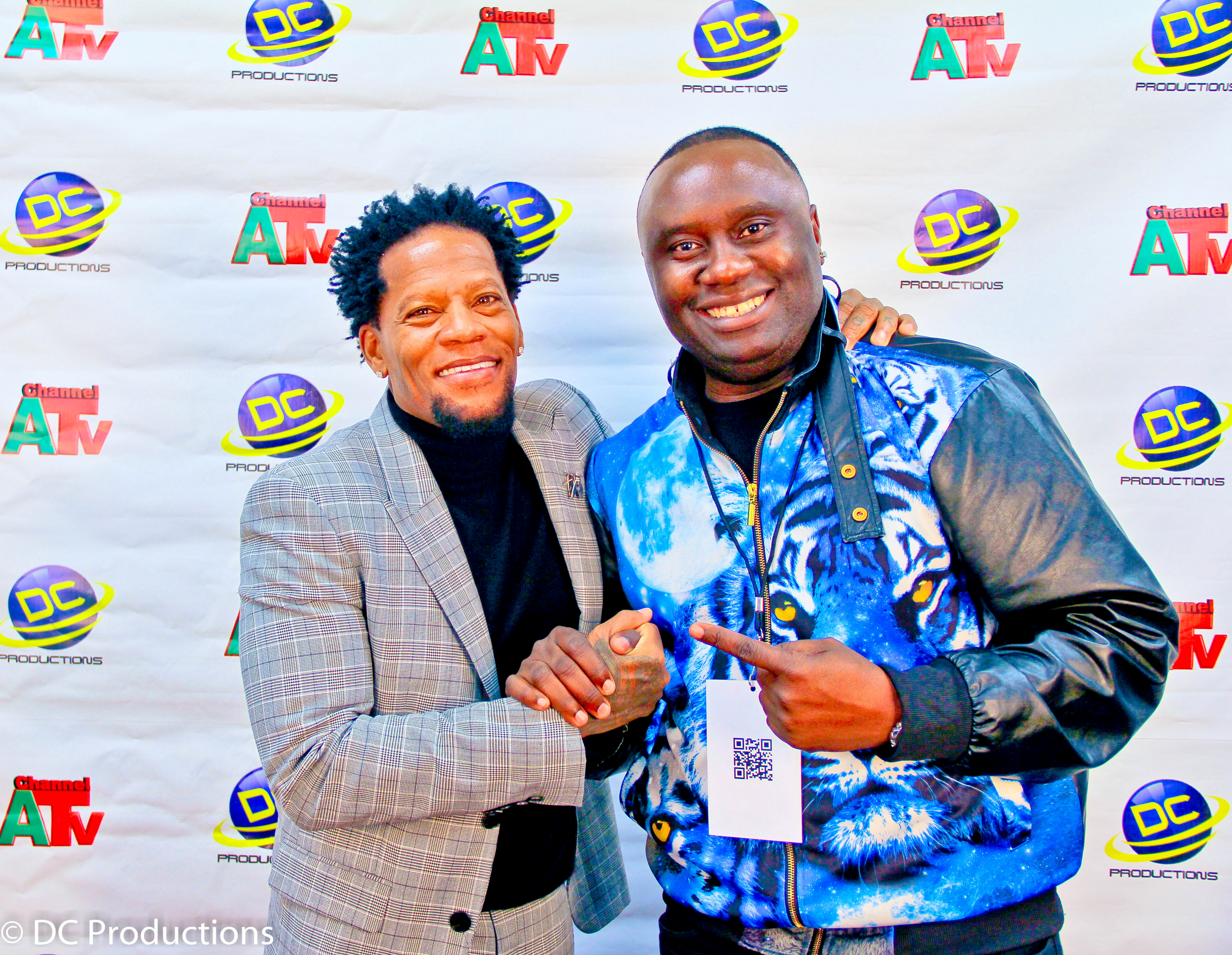 DL Hughley with Davies Chirwa