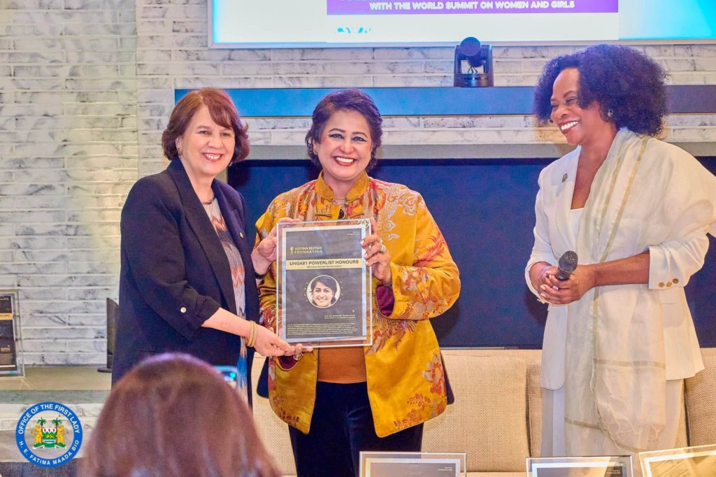 Her Excellency Rosalia Arteaga Serrano, 39th President of Ecuador
Her Excellency Dr. Ameenah Gurib-Fakim, 6th President of Mauritius
Dr Justina Mutale, Founder & `President, Justina Mutale Foundation